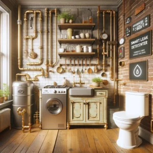 Vintage-inspired Brooklyn kitchen with eco-conscious plumbing upgrades.