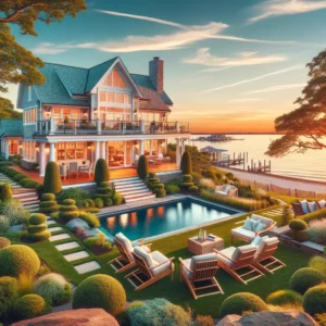 A luxurious beachside house in Long Island managed by RenovationServices.com.