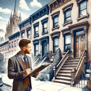RenovationServices.com team member consulting with a tenant in Brooklyn.