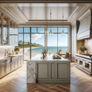 Spacious beachfront kitchen in Staten Island