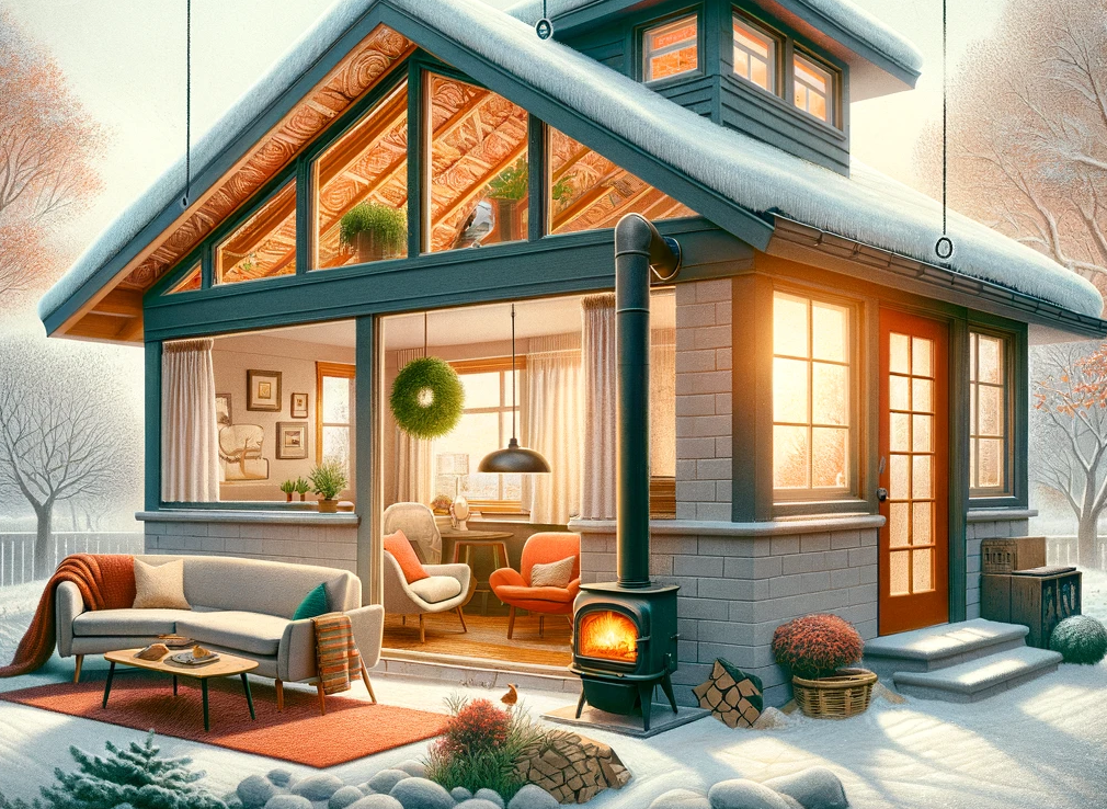 Cozy midcentury ranch home with winter warmth improvements.