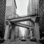 Image of a damaged overpass in New York City, highlighting the importance of protective strategies for concrete structures.