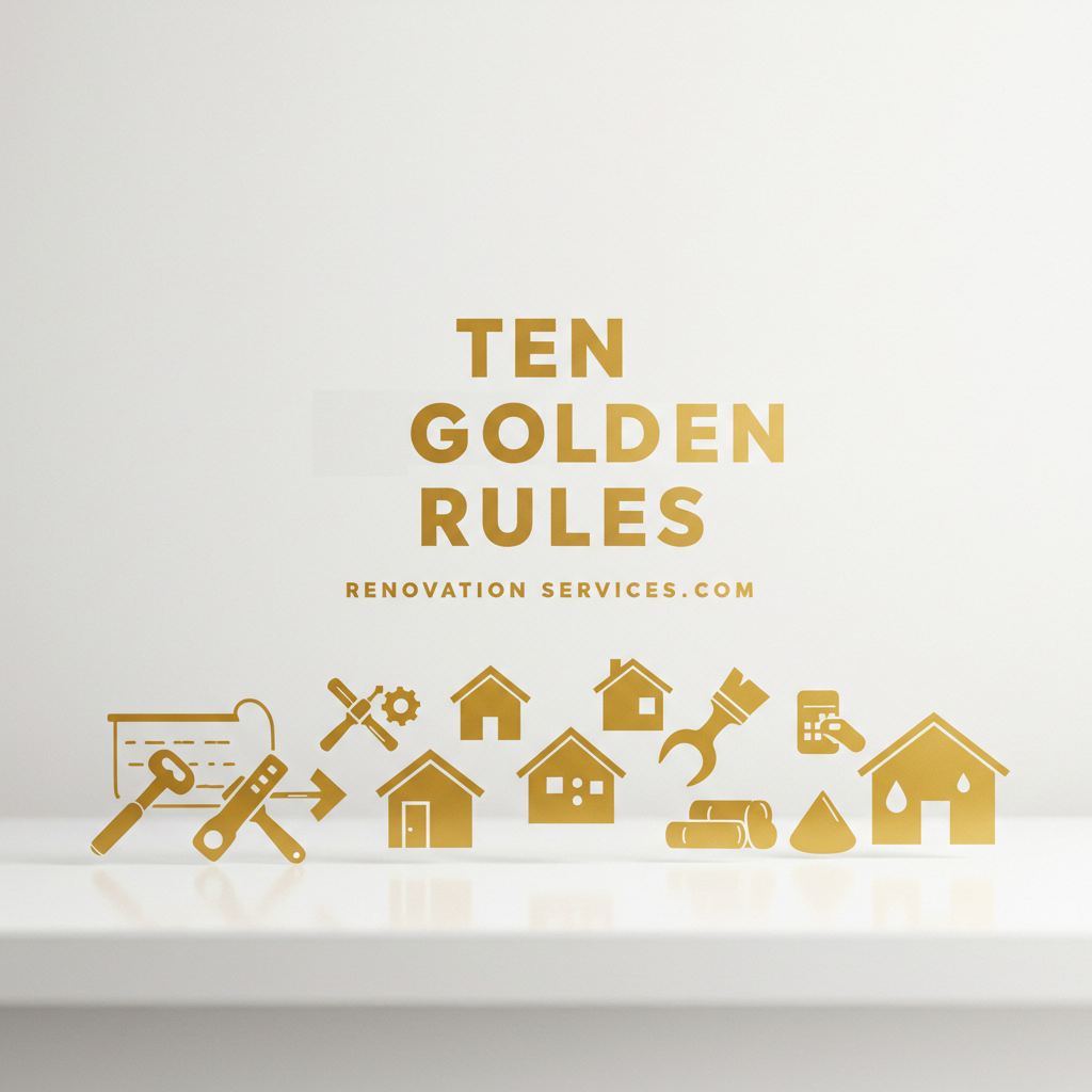 Ten Golden Rules for a Successful Home Renovation Project