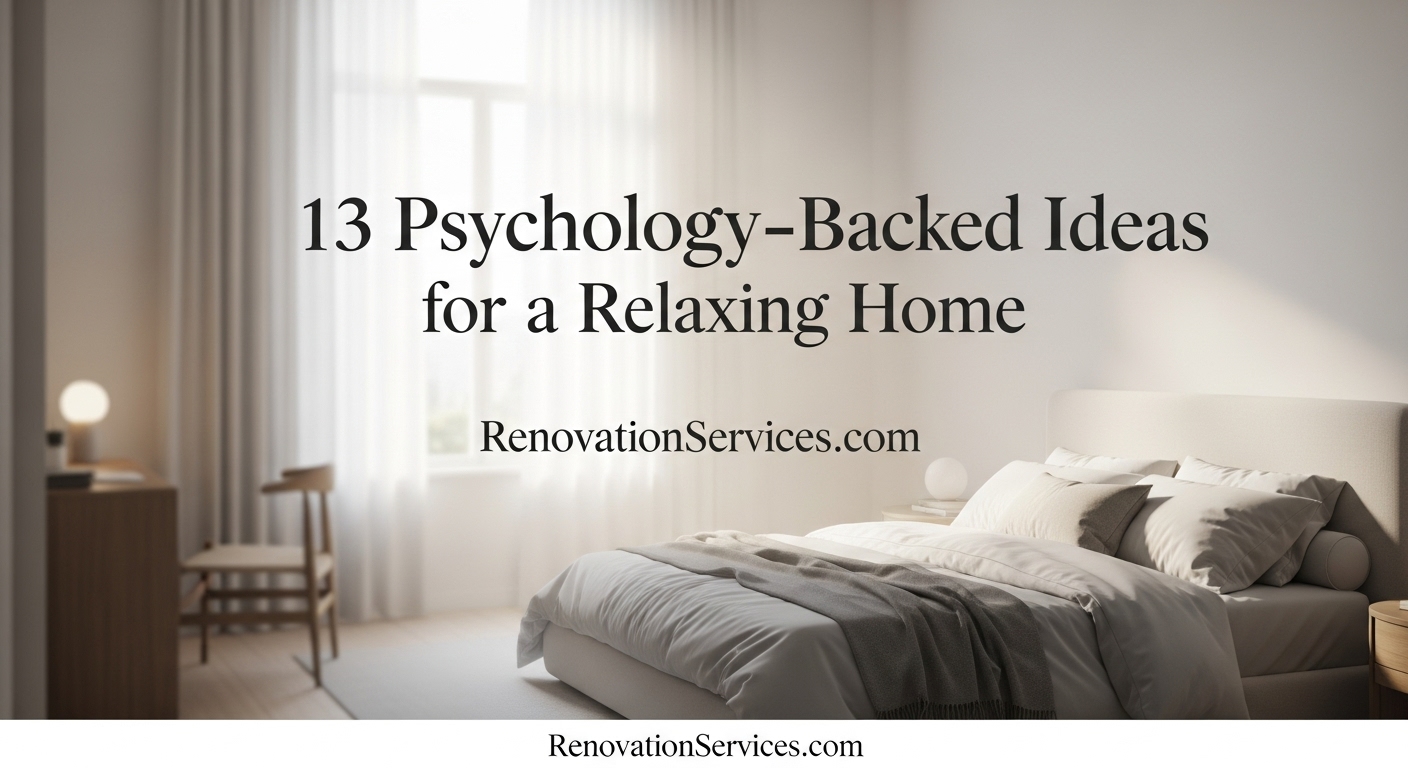 A bright, relaxing living room showcasing psychology-backed interior design ideas from Renovationservices.com.
